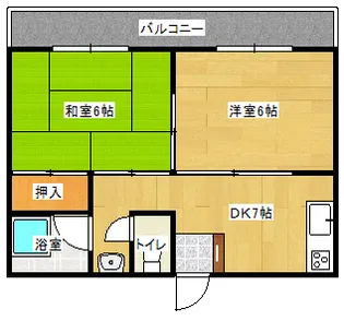 太田川マンション【402号室】の間取り