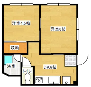 福島ビル【2階】の間取り