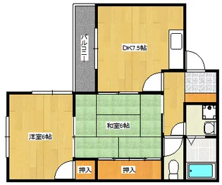 カーサT【2階】の間取り