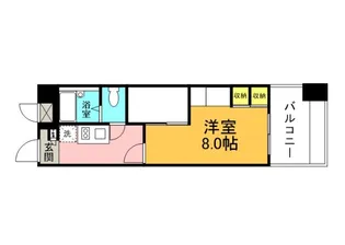 レオパレス国泰寺【810号室】の間取り