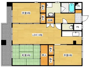 アメニティ観音【7階】の間取り