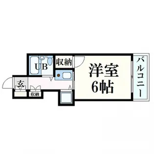 グランディール横川【6階】の間取り