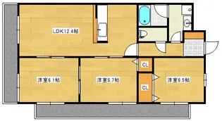 プロスペリティNakamura【7階】の間取り
