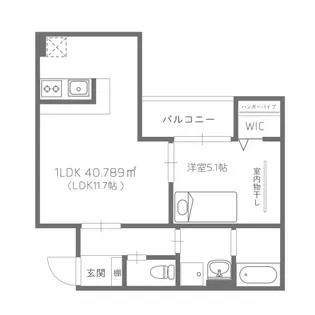 LavieChouchou大町【3階】の間取り