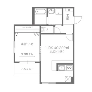 LavieChouchou大町【1階】の間取り
