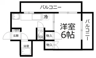ヴィラ高精【401号室】の間取り