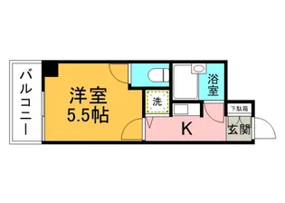 キャステール西川口【504号室】の間取り