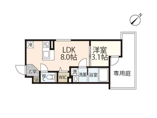 S-MOVE庚午北の間取り