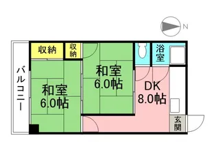 広沢共同ビル【413号室】の間取り