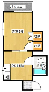 サンライズ米沢【403号室】の間取り
