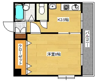 コーポ船田の間取り