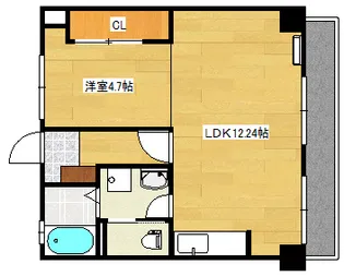 ソフィアコート庚午中【1階】の間取り