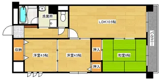 エスポワール舟入【7階】の間取り