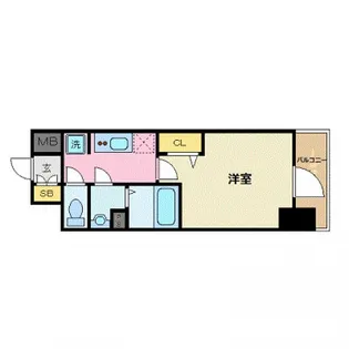 プレサンス広島中央【2階】の間取り