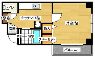 アペックスビル【406号室】の間取り
