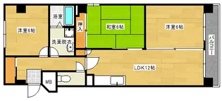 メゾン佐々木【5階】の間取り