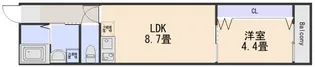クレスト山本9丁目1【302号室】の間取り
