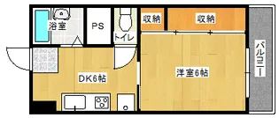 新福島ビル【403号室】の間取り