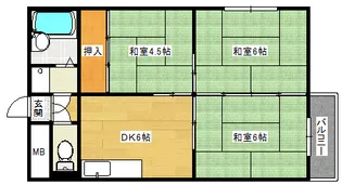 YKコーポ3【2階】の間取り