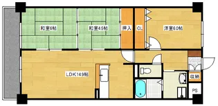 エトアール井口【7階】の間取り