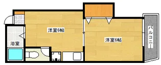 福永ビル【504号室】の間取り