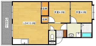 第一八木コーポ【103号室】の間取り