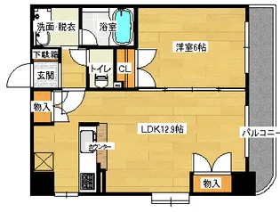 パークヒルズ天神川【9階】の間取り