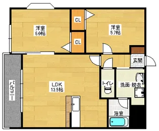 メープルNAKAGAWA【1階】の間取り