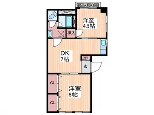 吉岡第一ビル【301号室】の間取り