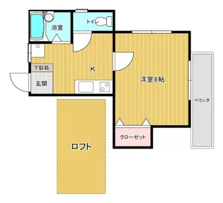 カーサタナカ【204号室】の間取り