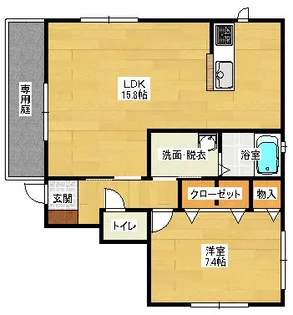 シャルムウエバラA棟の間取り