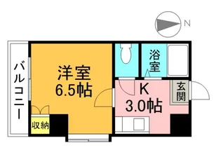 スタープラザ白島中町【2階】の間取り