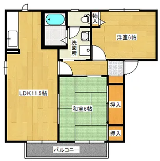 アンカルムD棟の間取り