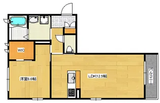 桜プレジール【203号室】の間取り