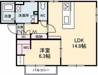 アンシャンテ【1階】の間取り