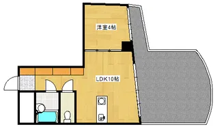 シリンダーハウス【4階】の間取り