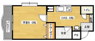 ラフォーレ祇園【4階】の間取り