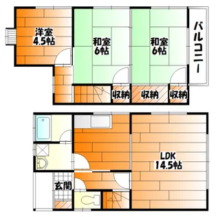 広島県広島市安佐南区川内4丁目【一戸建】の間取り