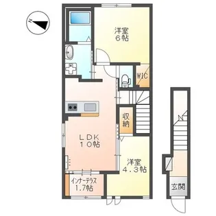 PRIOLCRECIA【2階】の間取り
