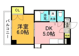 SINCERE舟入【6階】の間取り