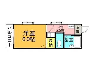 クレスト古市橋【5階】の間取り