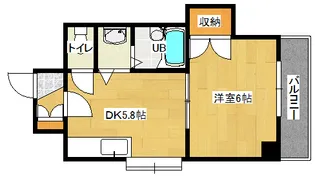 SINCERE舟入【7階】の間取り