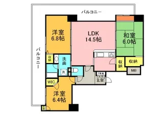 GLUCK西十日市の間取り