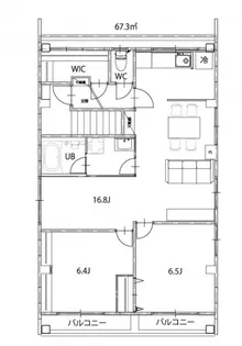 リノリノアパートメント【5号室】の間取り