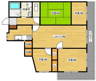 EFT牛田東【3階】の間取り