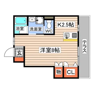 VillaCannele【1階】の間取り