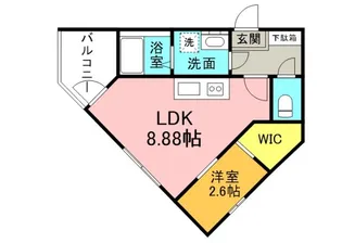 ESPERANZA青崎【303号室】の間取り