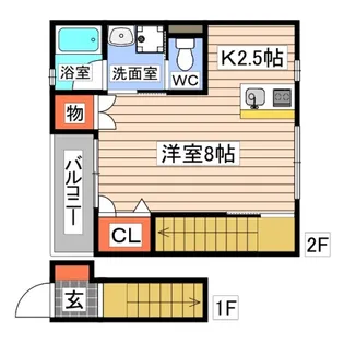 VillaCannele【2階】の間取り