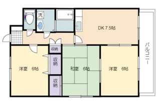 セゾンみのり【1階】の間取り