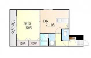 カドモトBLD【2階】の間取り